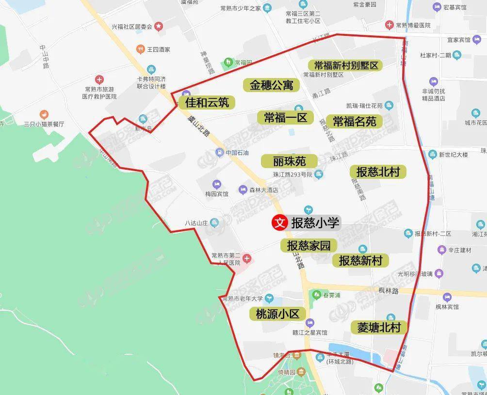 重磅常熟2022年施教区划分出炉附30学校施教区划分图