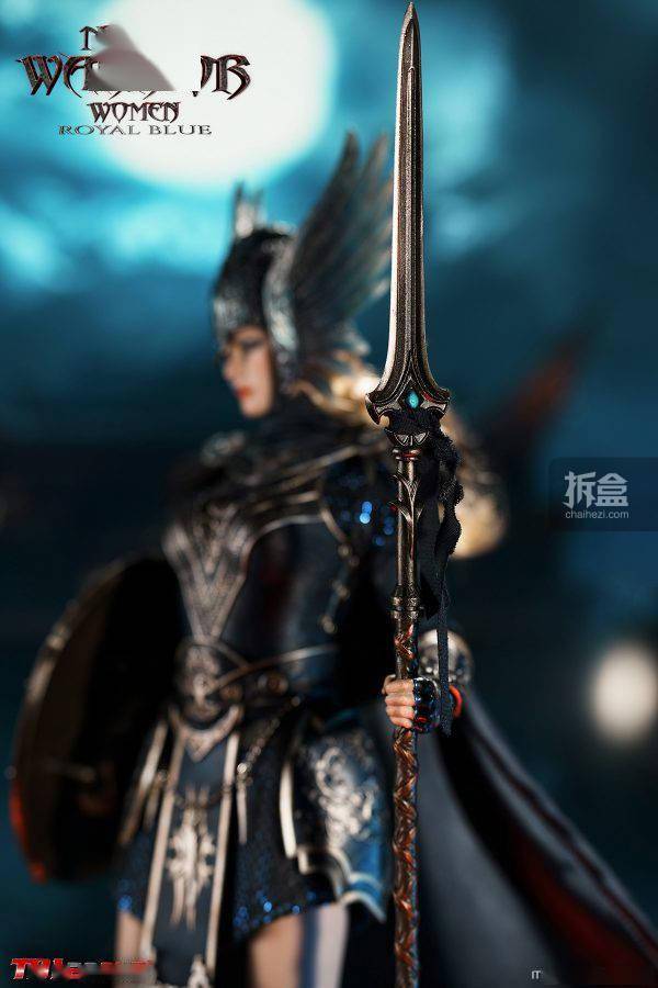tbleague暗夜女武神黑色蓝色盔甲16女战士可动人偶