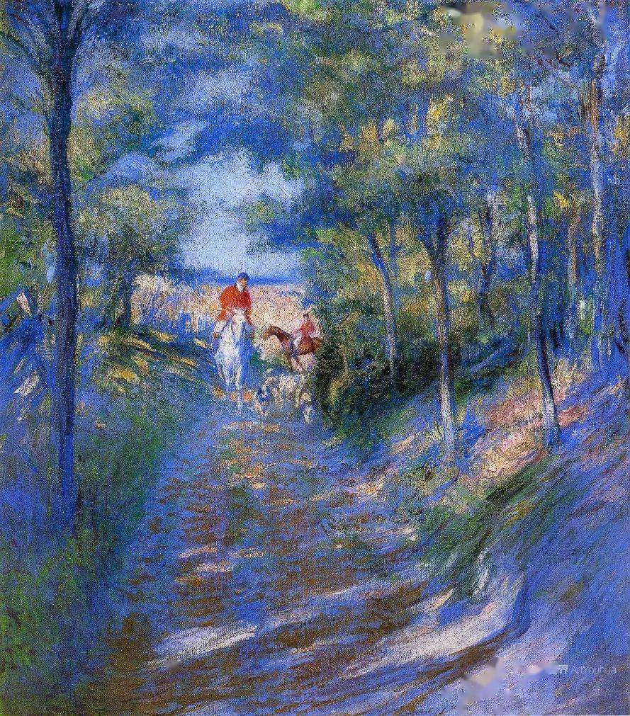 美国印象派画家埃德蒙塔贝尔人物油画作品欣赏