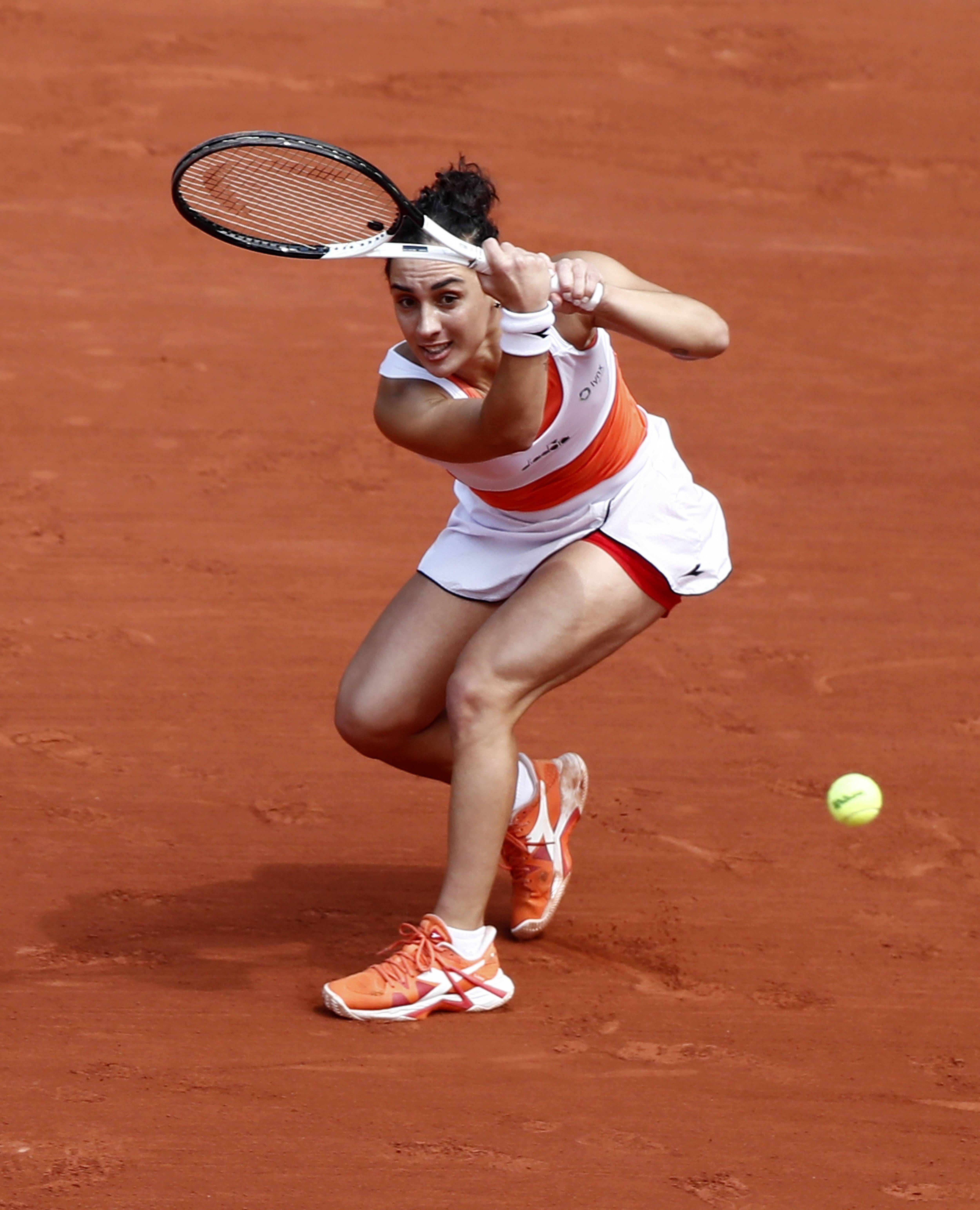 网球法网特雷维桑晋级女单半决赛