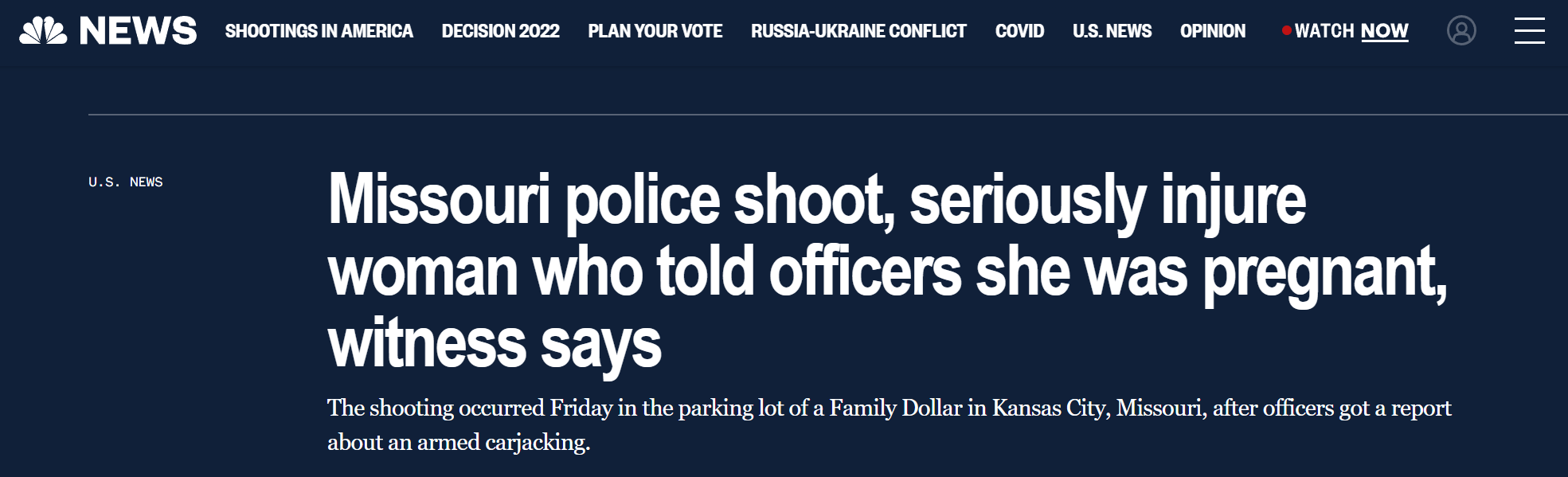 黑人女子自称怀孕仍被警察连开5枪？目击者：她手里连根棍子都没有