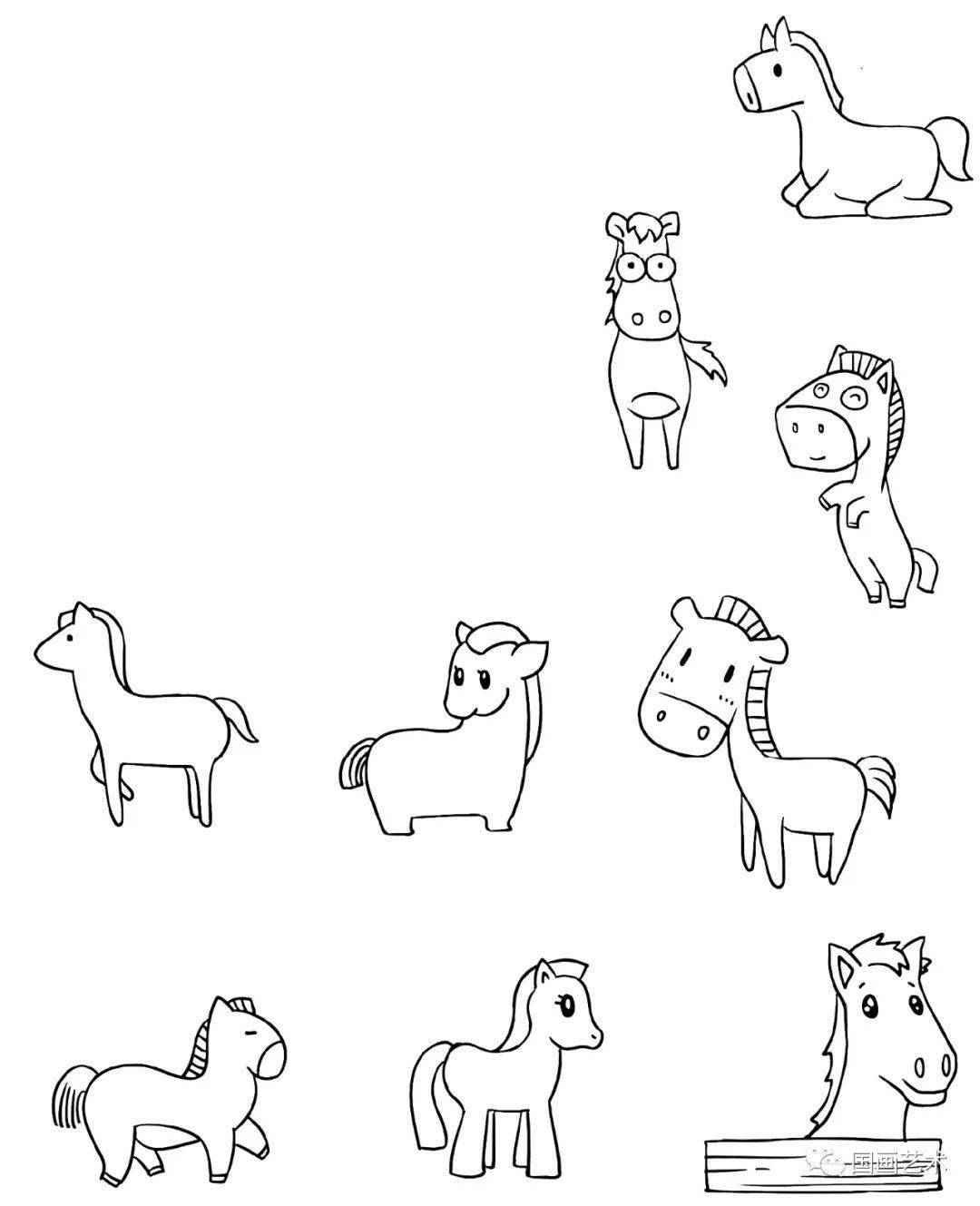 超萌的动物简笔画一步一步教你画
