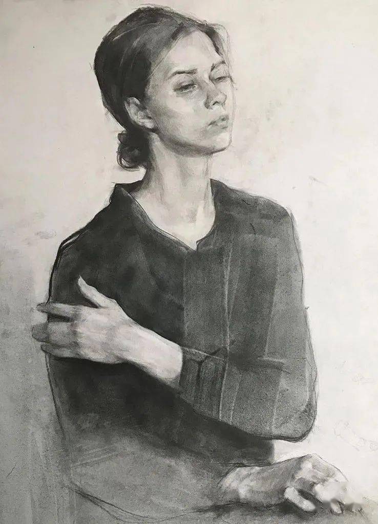 美院人物肖像素描含作画步骤