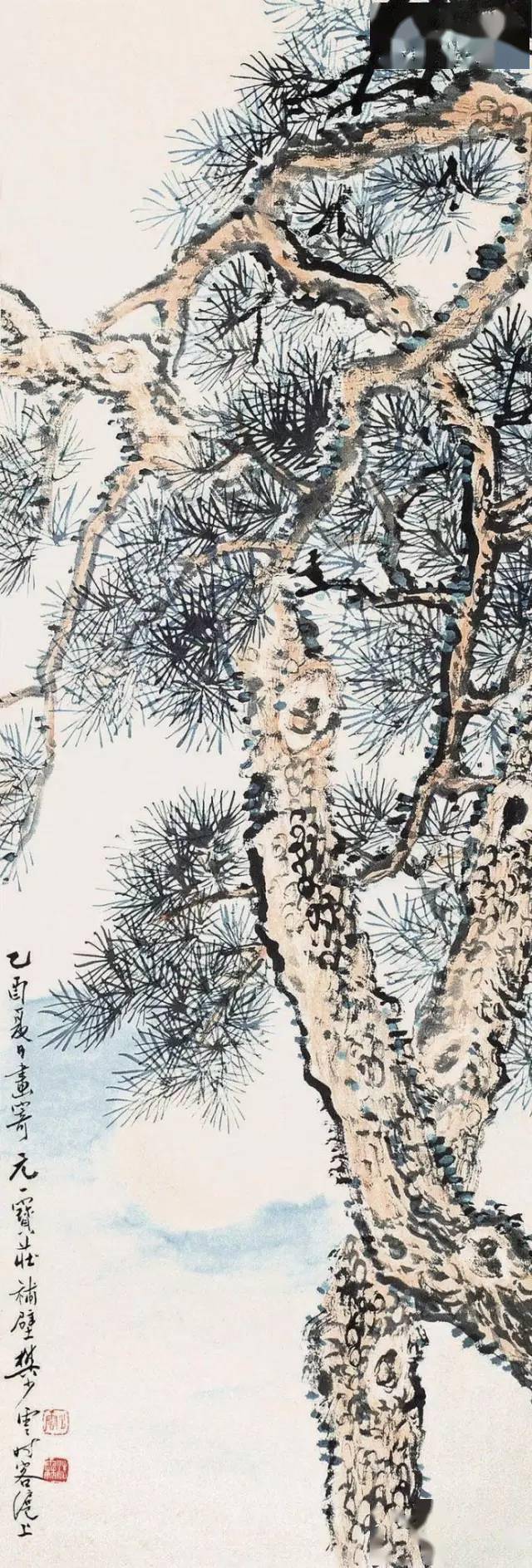 名家画松100幅真开眼