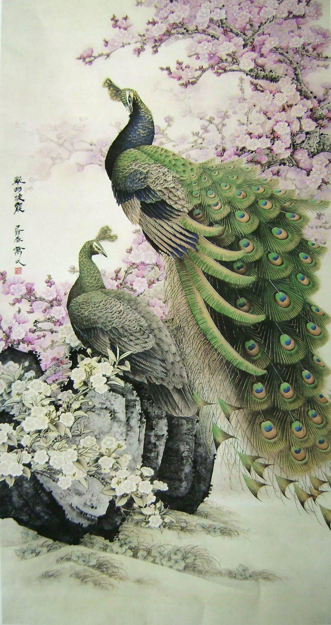 欣赏万一工笔花鸟作品40图写实清恬迷朦诗意