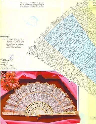 漂亮的钩织扇 别具一格的夏季用品 附图解_扇子_金竹_羽毛扇