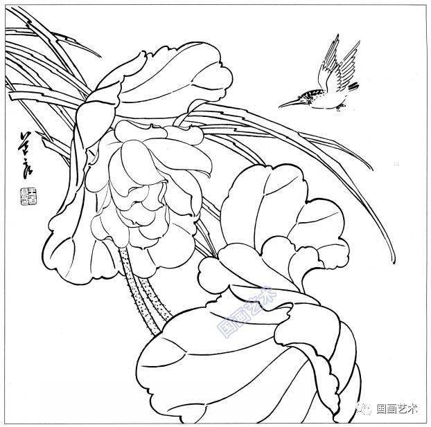 工筆畫白描花鳥需要的收藏