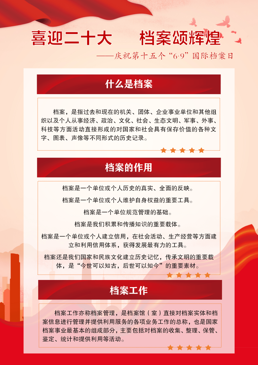 "6·9"国际档案日宣传_由来_综合_意义