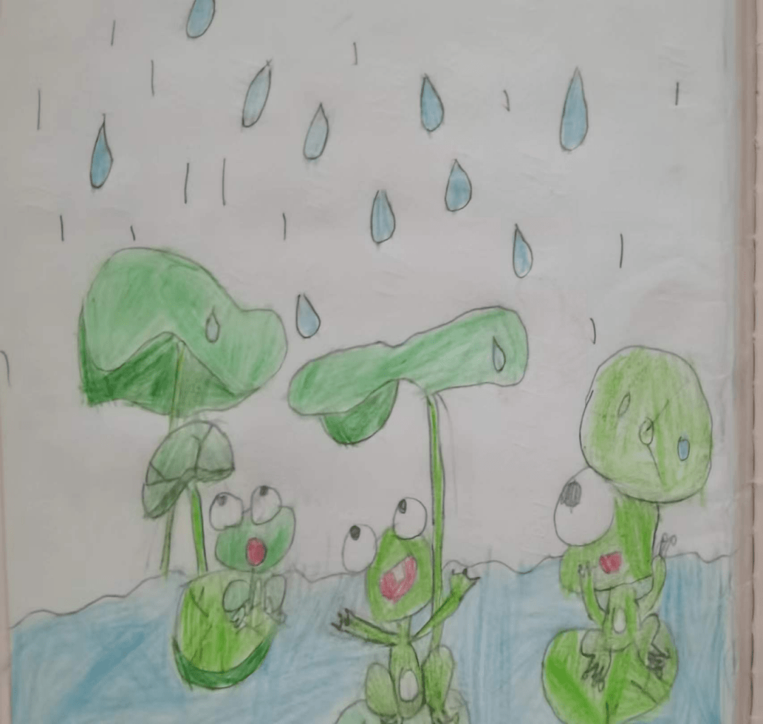 铃兰(3)班绘画日记之三只小青蛙