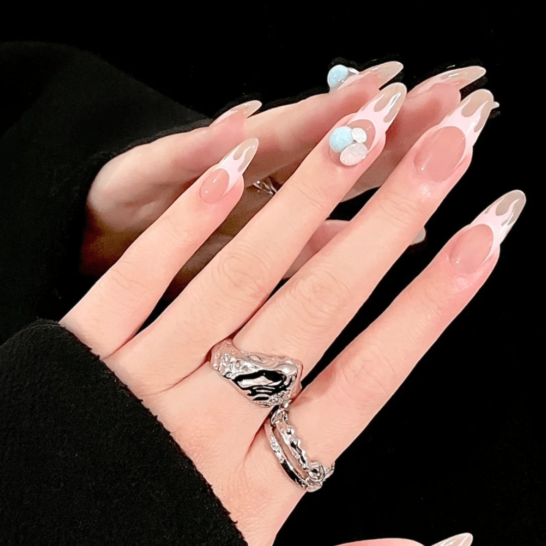 150款巨好看的夏日美甲!清凉显手白,短甲也能做!_款式_指甲_手指头