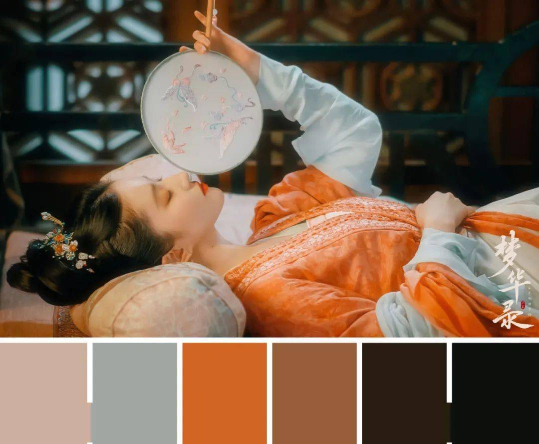 观梦华录中国传统色的配色太美了色卡这样制作古风十足