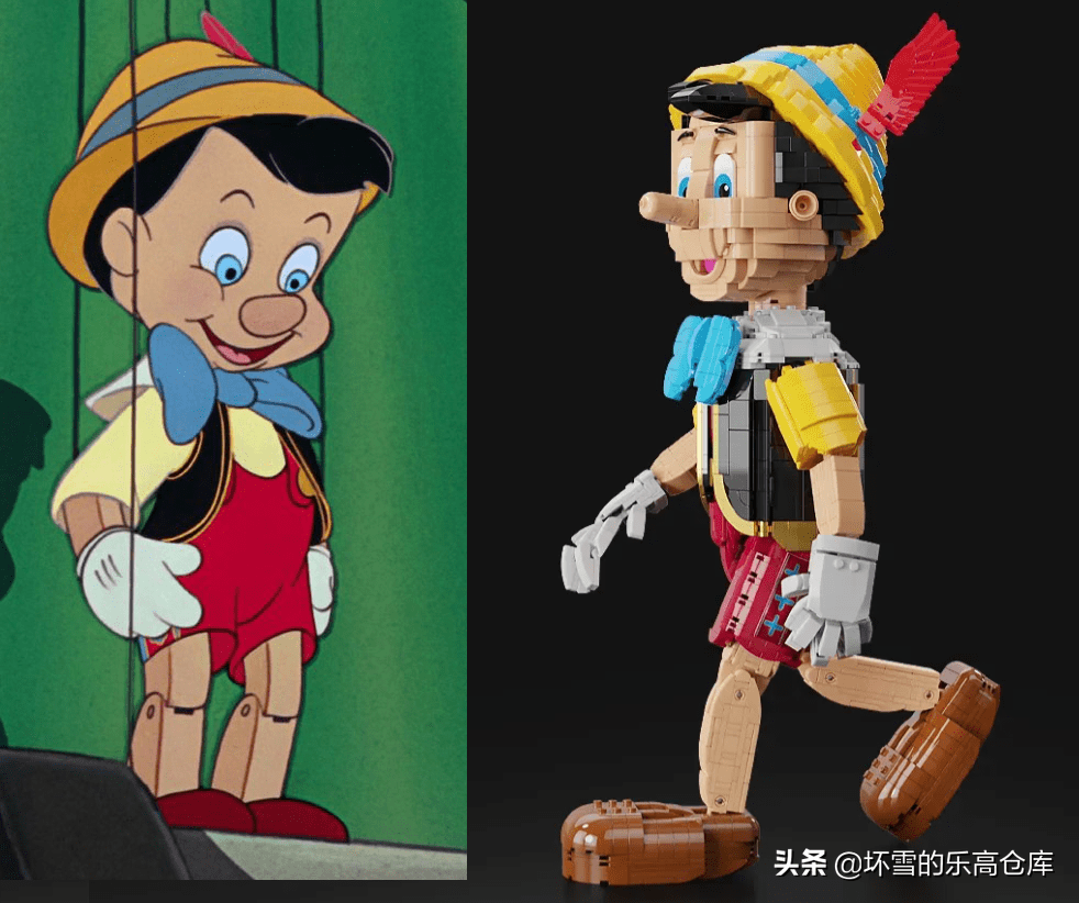 用乐高还原匹诺曹这样的童话人物是你想要的吗