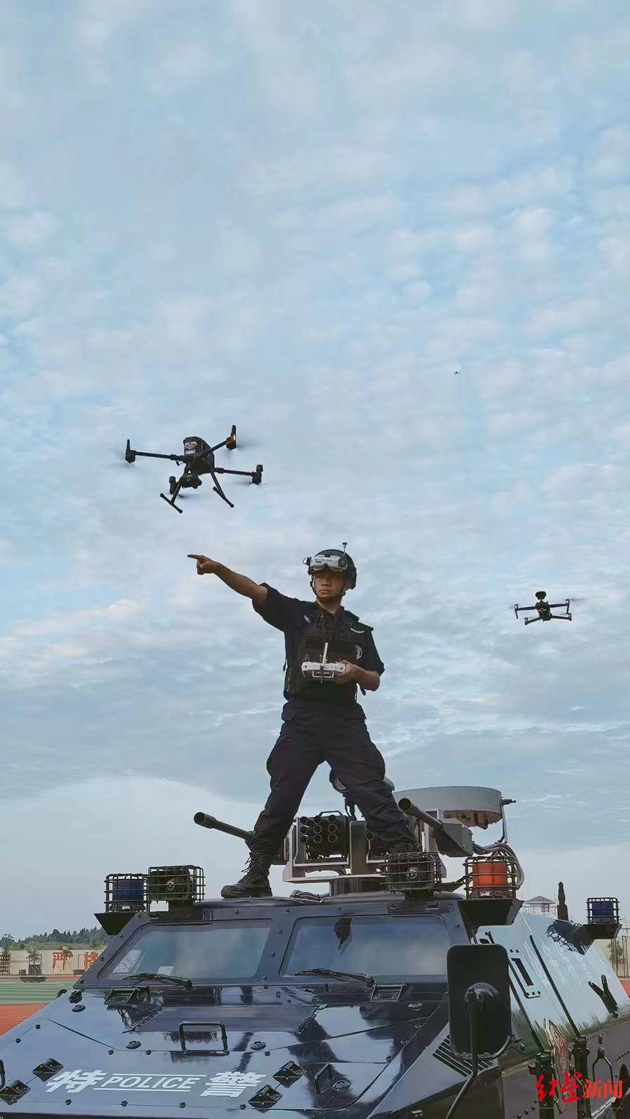 四川公安机关警务航空实战练兵比武开赛80多架警用无人机激烈角逐