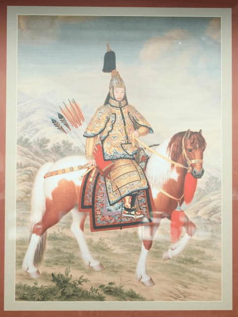 清代高宗乾隆皇帝画像1771年10月,乾隆帝在避暑山庄与渥巴锡会面