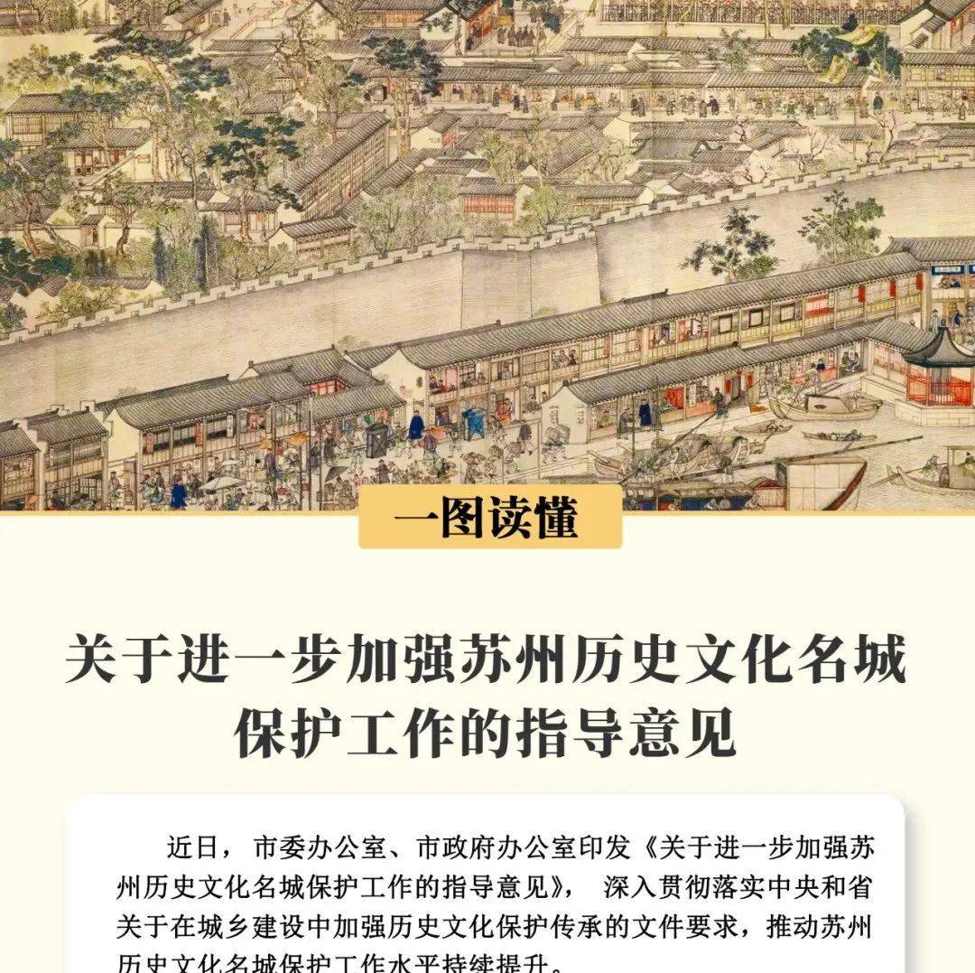 一图读懂 | 关于进一步加强苏州历史文化名城保护工作的指导意见_自然资源_来源_苏州