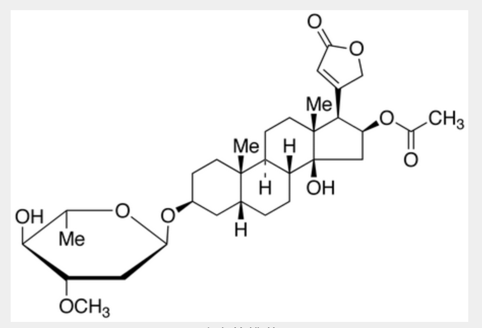 夹竹桃苷a2,叶含强心苷:夹竹桃苷,16-去乙酰基去水夹竹桃苷,欧夹竹桃