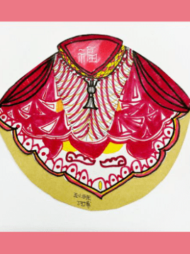 美育在线云肩之美云肩绘画作品展