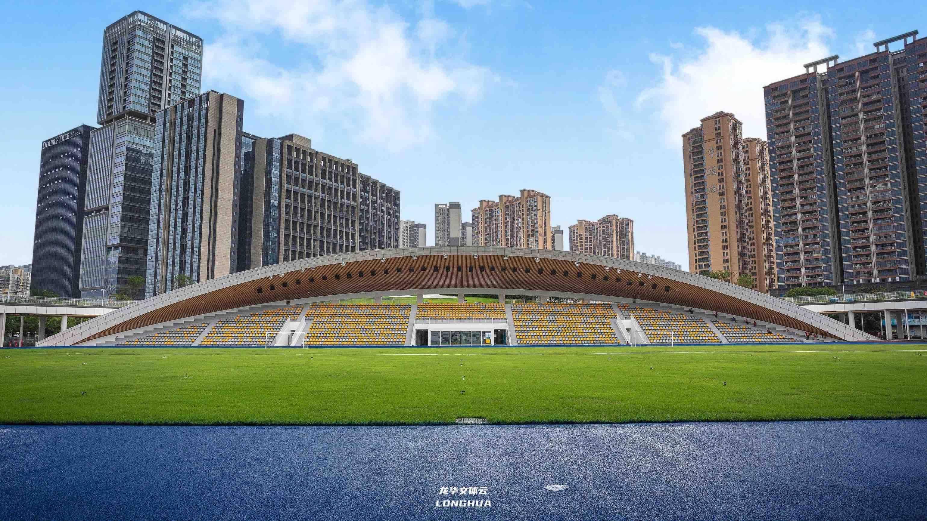 占地64万平方米深圳龙华文体中心开馆