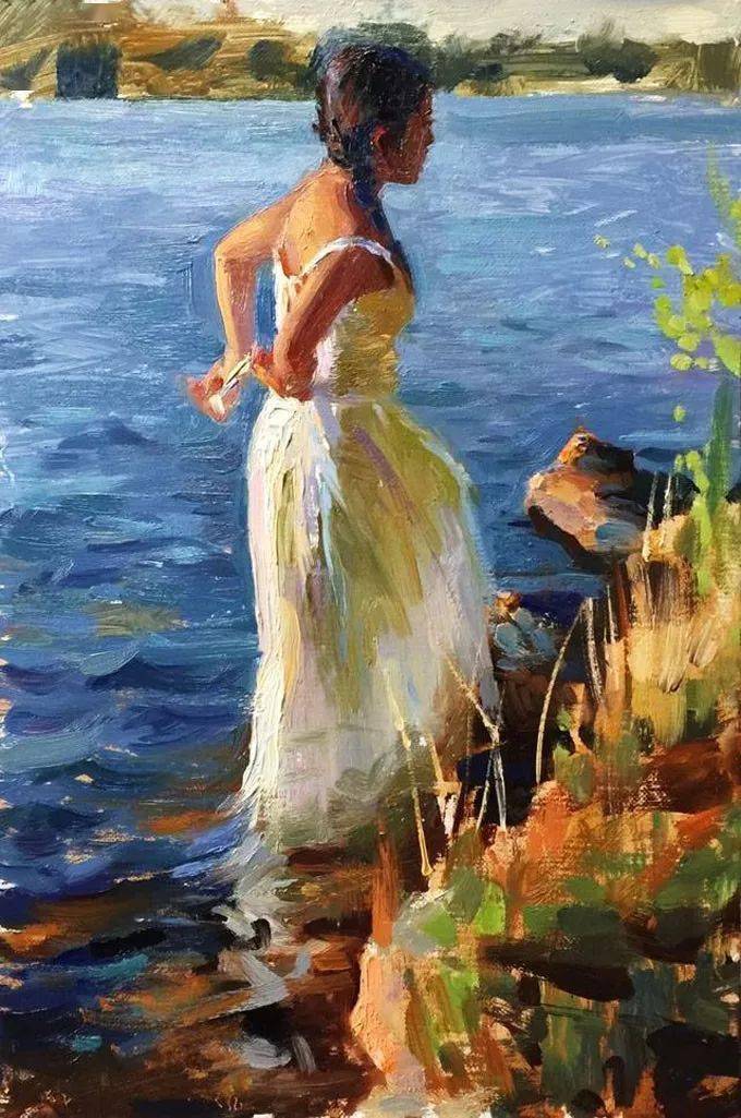 精致的笔触细腻的色彩印度女画家苏奇特拉笔下的女性