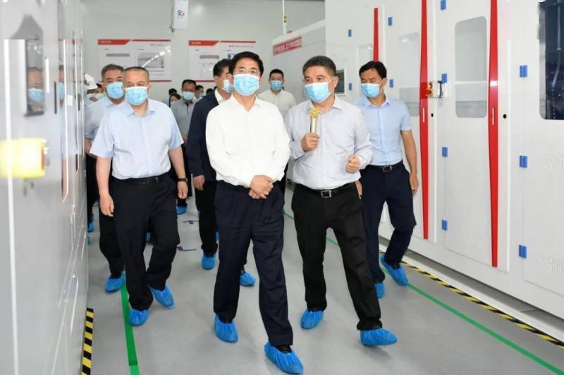 山西省领导一行到访中来山西智能电池工厂参观考察