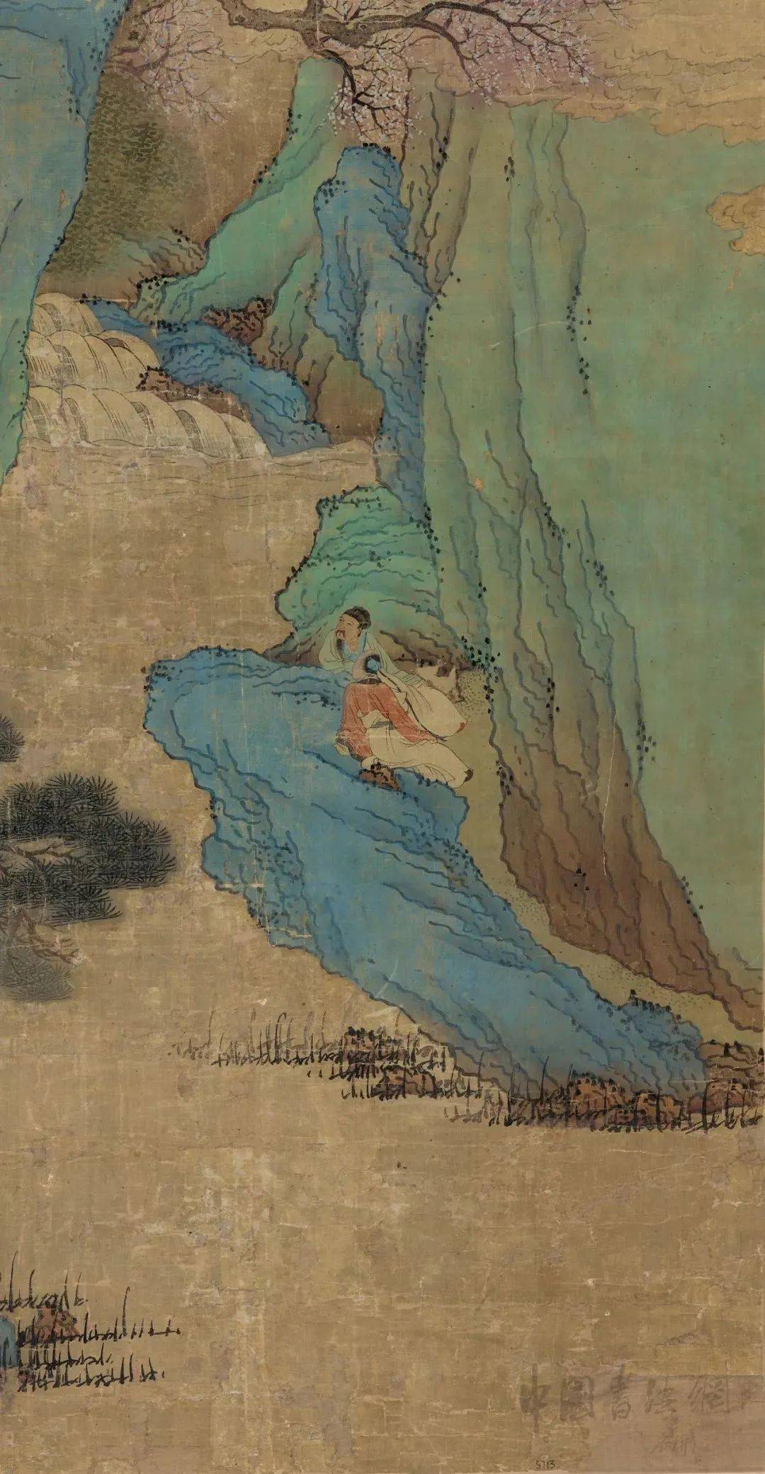 吕焕成春山听阮图