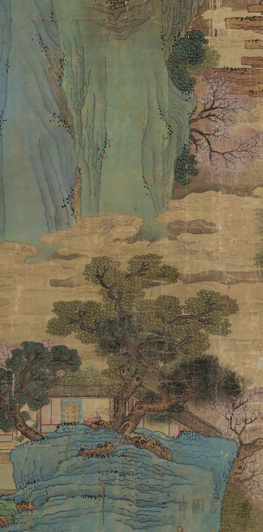 吕焕成春山听阮图