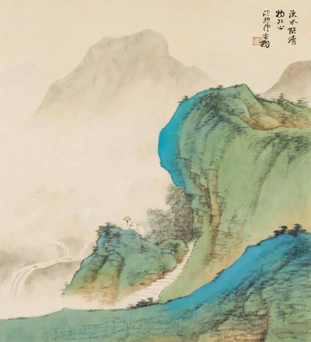 溪山清远.陈翔_水墨_山水_本色