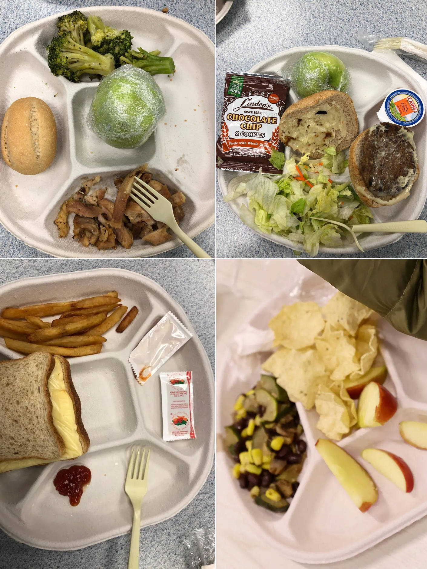 美国记者对比中美学校的午餐网民学生的午餐钱都拿来打仗了6767