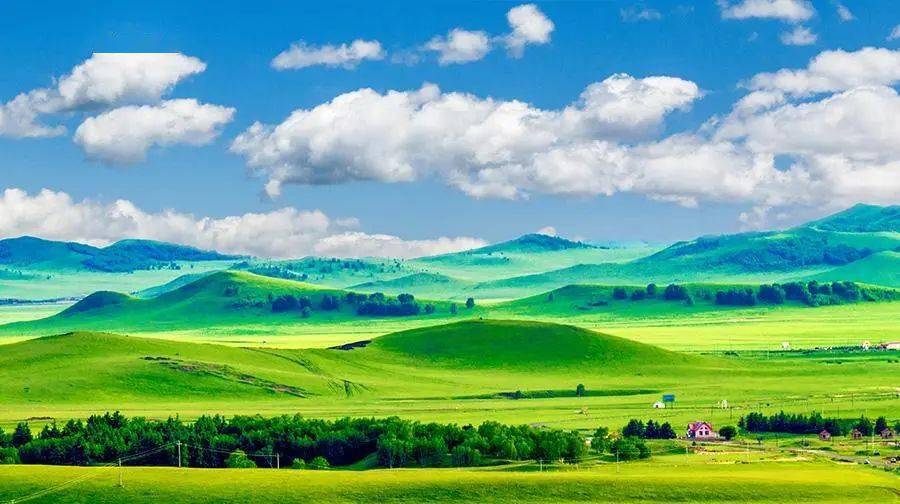 绝美小众草原风吹草低见牛羊天边草原乌拉盖