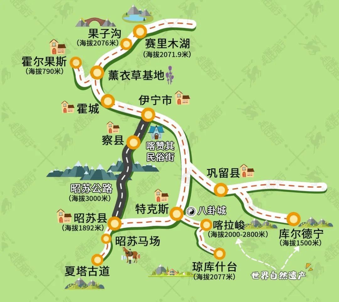 伊昭公路,一个比独库开放时间更短的秘境_于天山_伊犁_夏塔