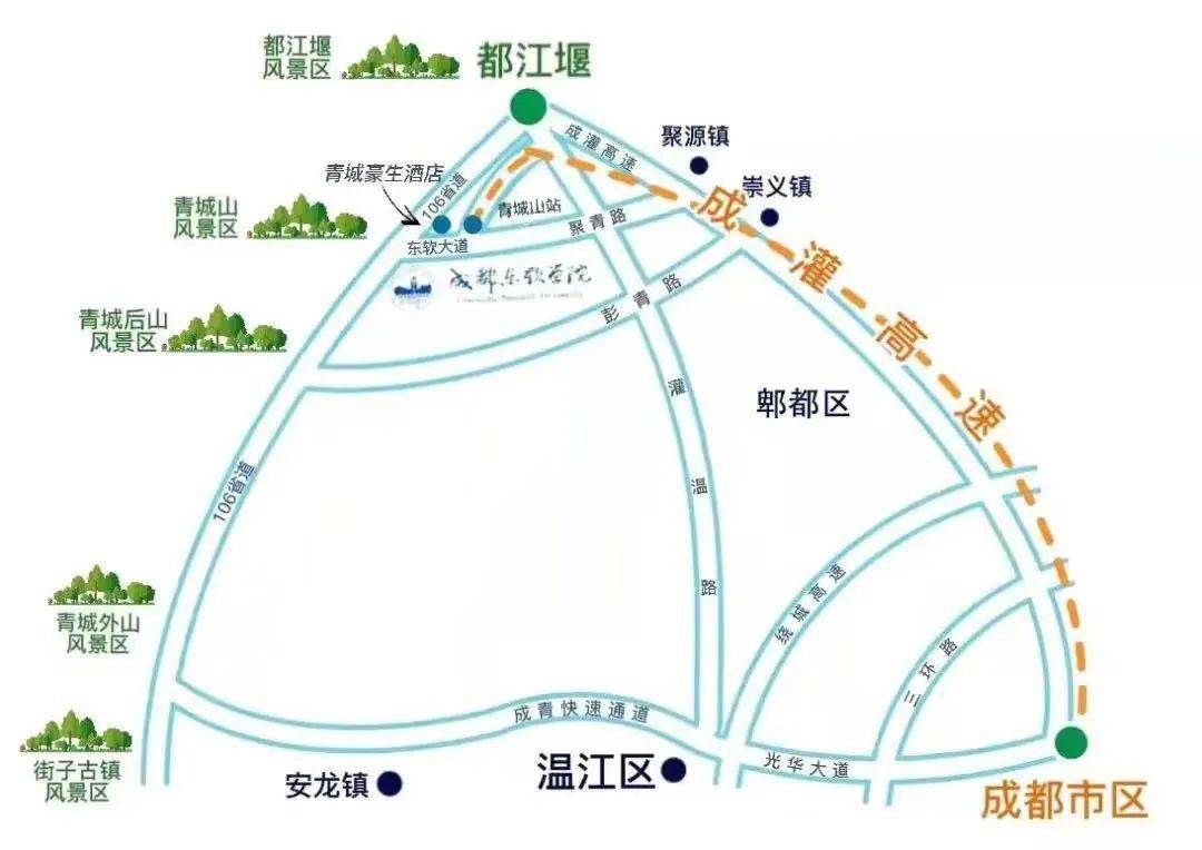 成都东软学院校内地图图片