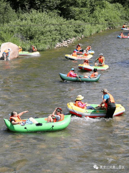 凉爽一夏牤牛河漂流开漂了