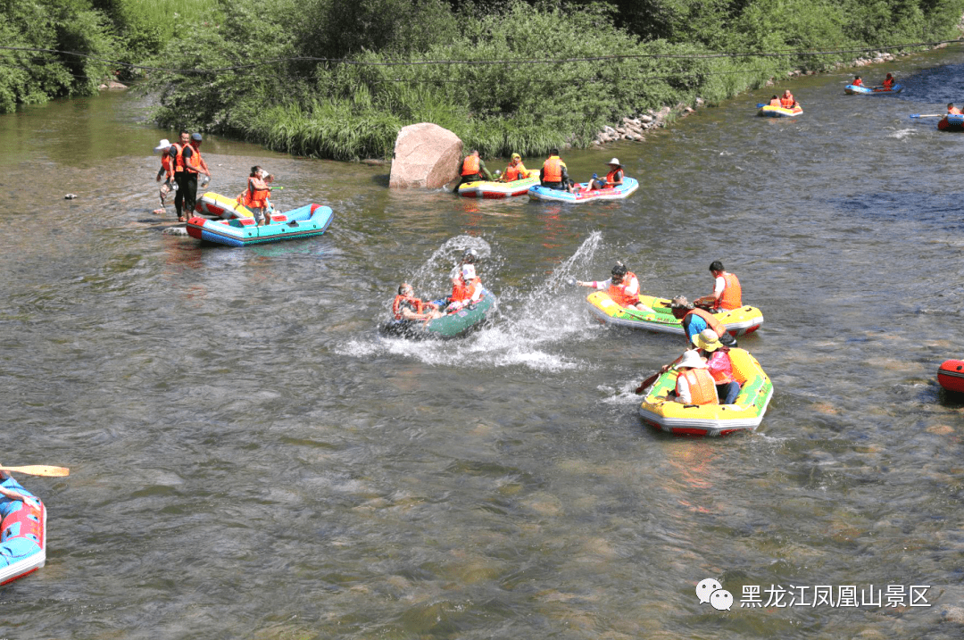 凉爽一夏牤牛河漂流开漂了