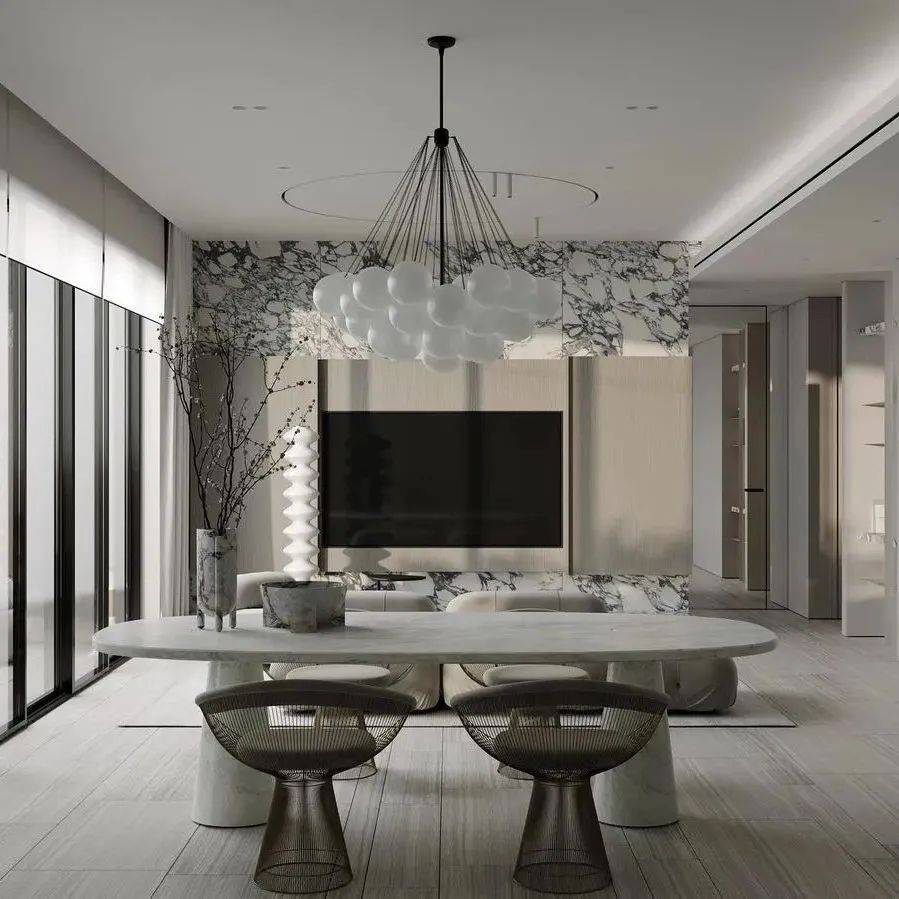 广州240㎡顶层豪宅,至简格调!_Quadro_Room_Romana