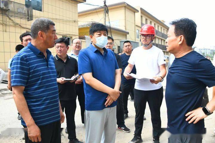 区长任俊杰就全区重点项目建设情况进行调研,副区长王洪锁,尧都高新区