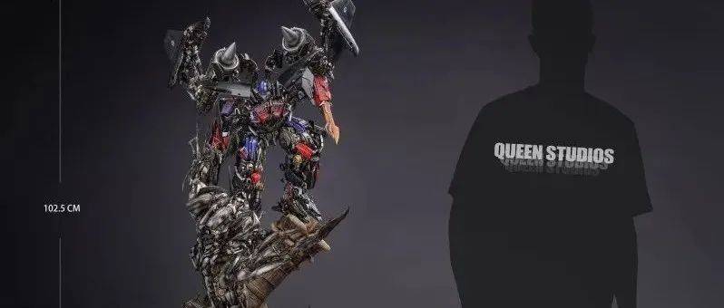 Queen Studios《变形金刚：复仇之战》天火擎天柱大战威震天 场景雕像_细节_Prime_魄力