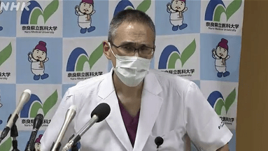 奈良县立医科大学附属医院召开了记者会,介绍了针对前首相安倍晋三的