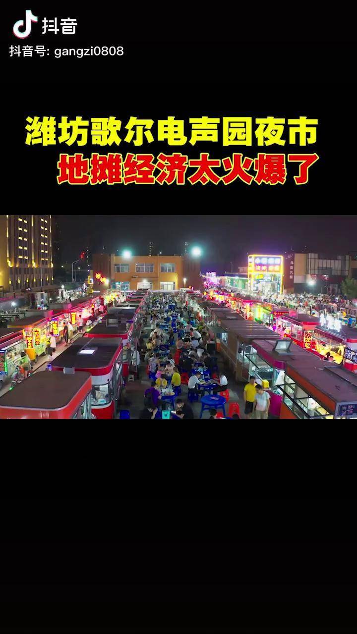摄影潍坊歌尔响应国家号召歌尔夜市地摊经济摆起来