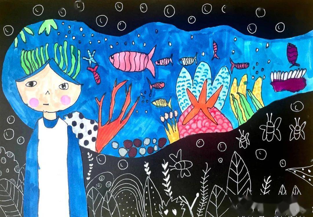 获奖作品展2022儿童创意绘画大赛获奖作品展太有才了