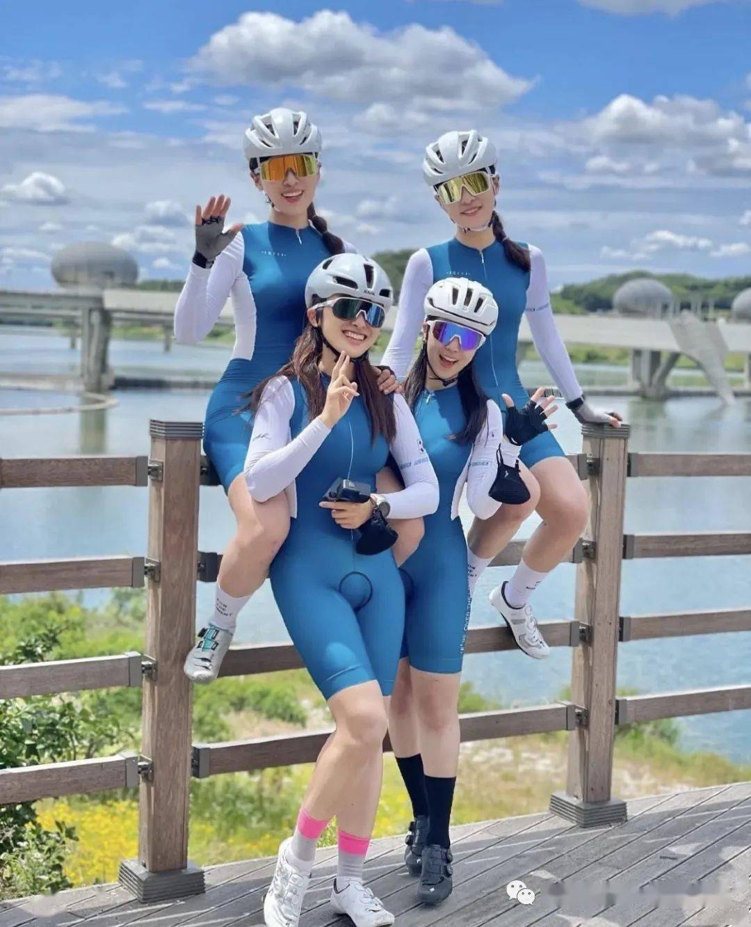 骑行美图真单车真美女