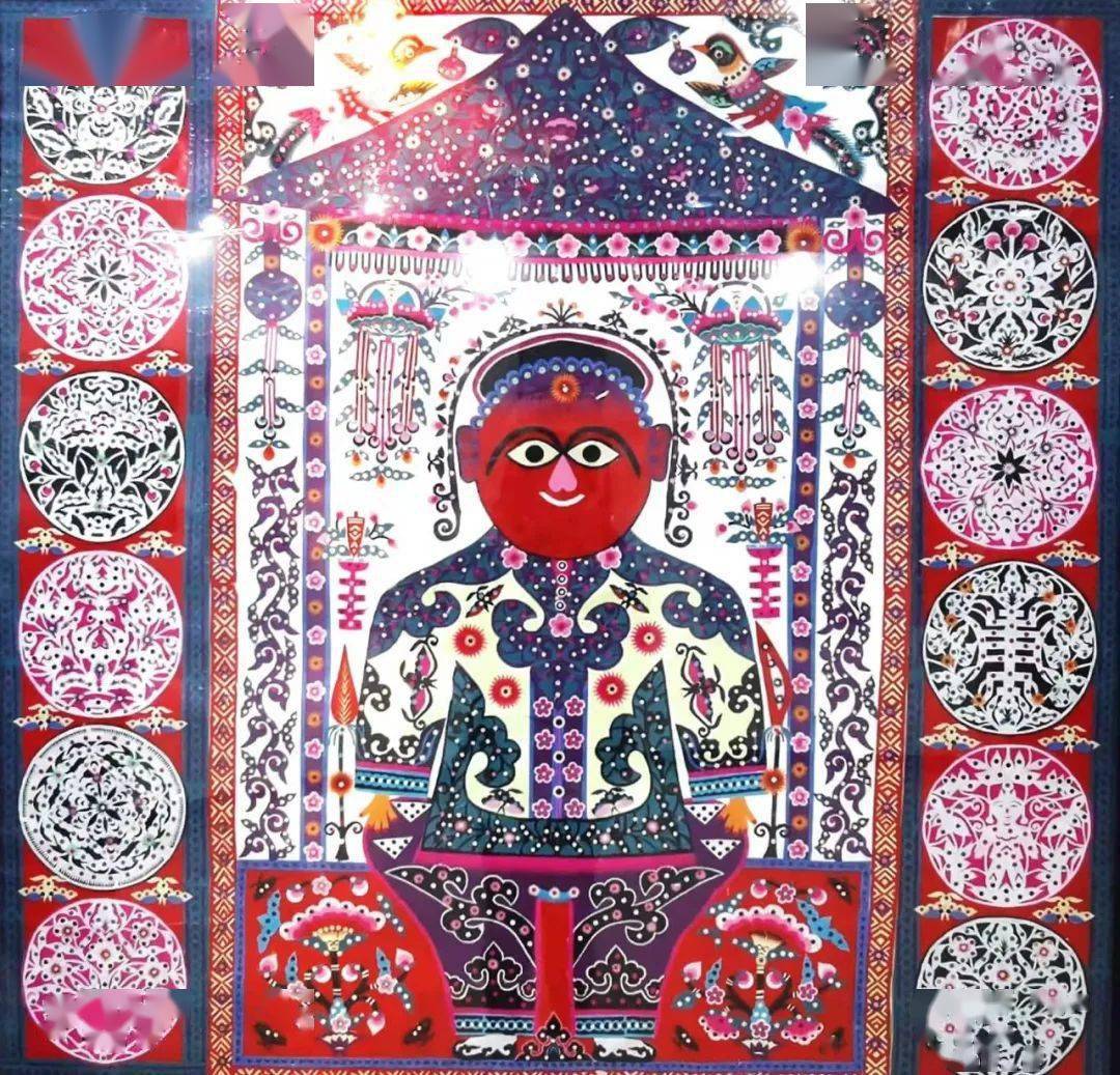 民间工艺美术大师 | 剪花娘子库淑兰_folk_剪纸_作品