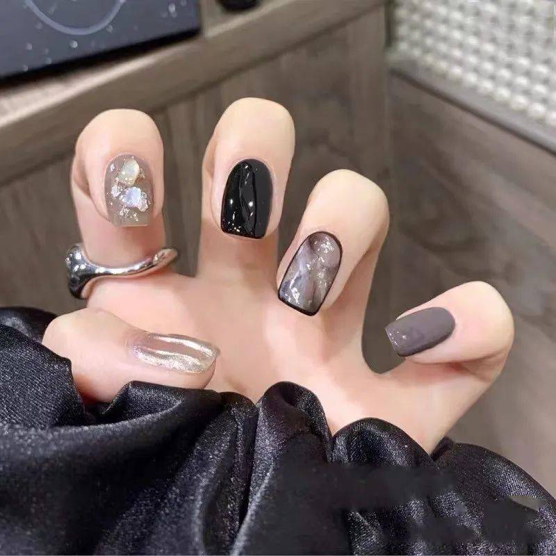 100款巨好看的夏日美甲清爽显手白短甲也能做