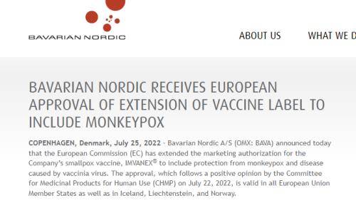 欧盟“秒批”疫苗 猴痘概念股集体上涨 