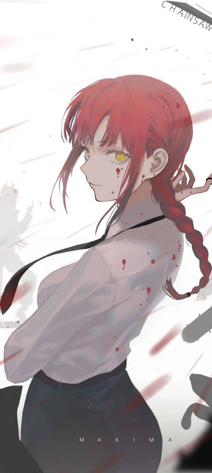 电锯人玛奇玛手机壁纸你的老婆来了哟