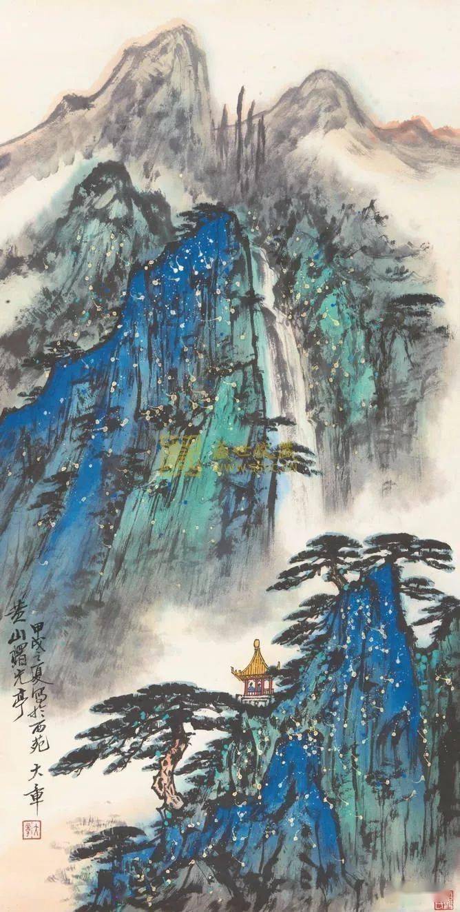 八雅轩丨【八雅丹青】现当代名家:陈大章山水作品欣赏_工笔_勾以_人物