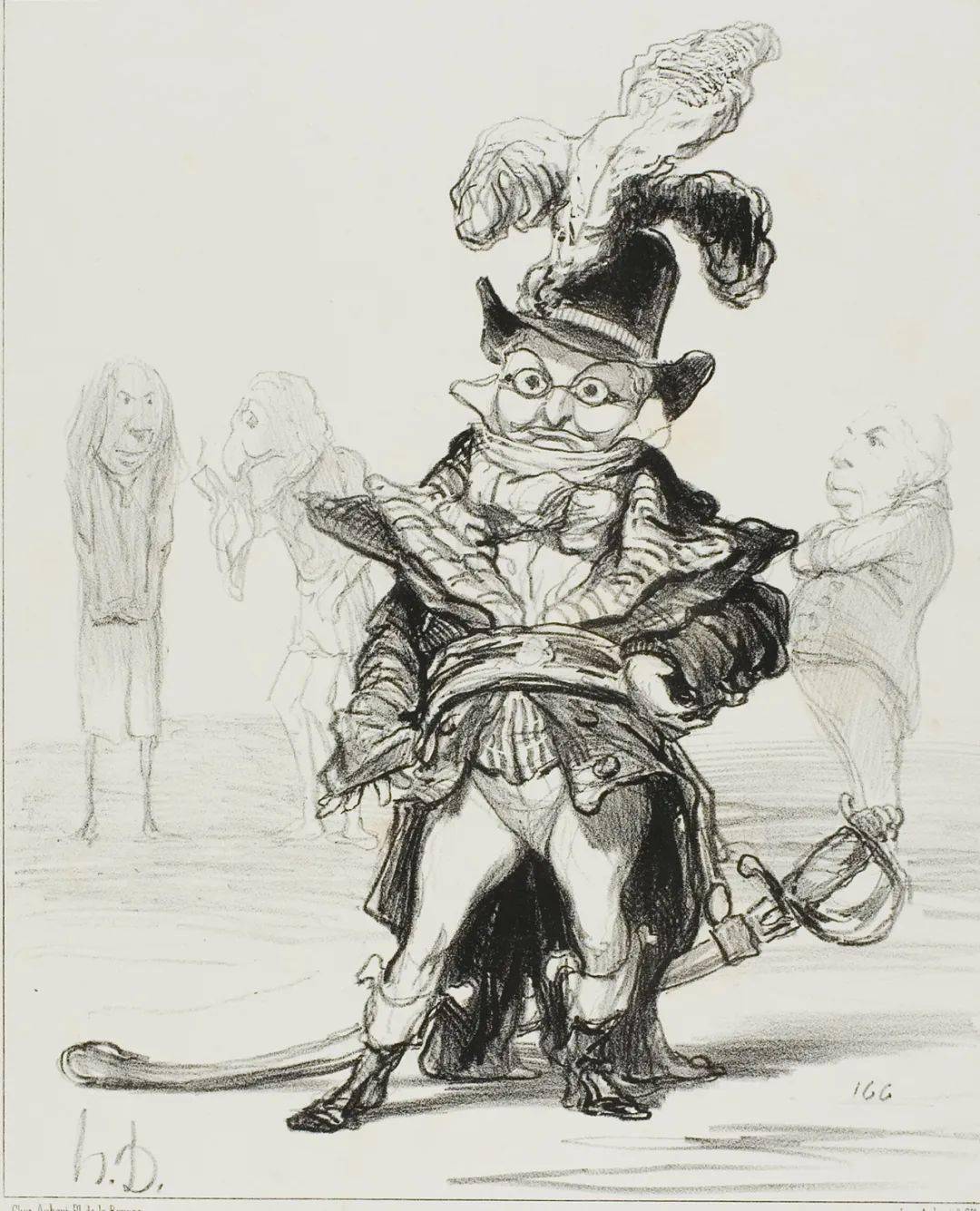 奥诺雷杜米埃的素描