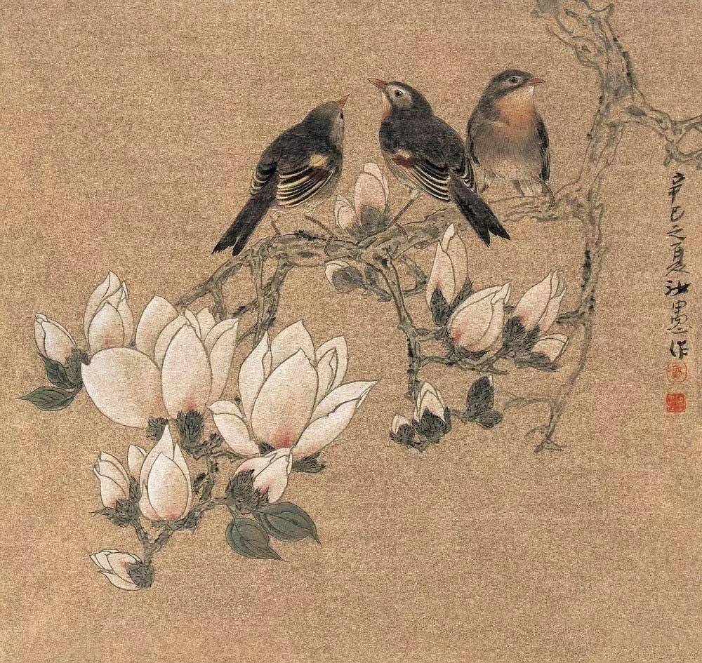 郭汝愚花鸟画图片