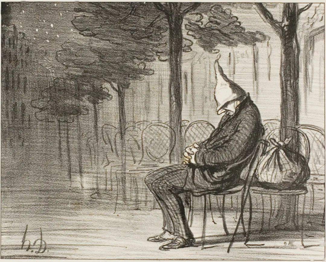 奥诺雷杜米埃的素描