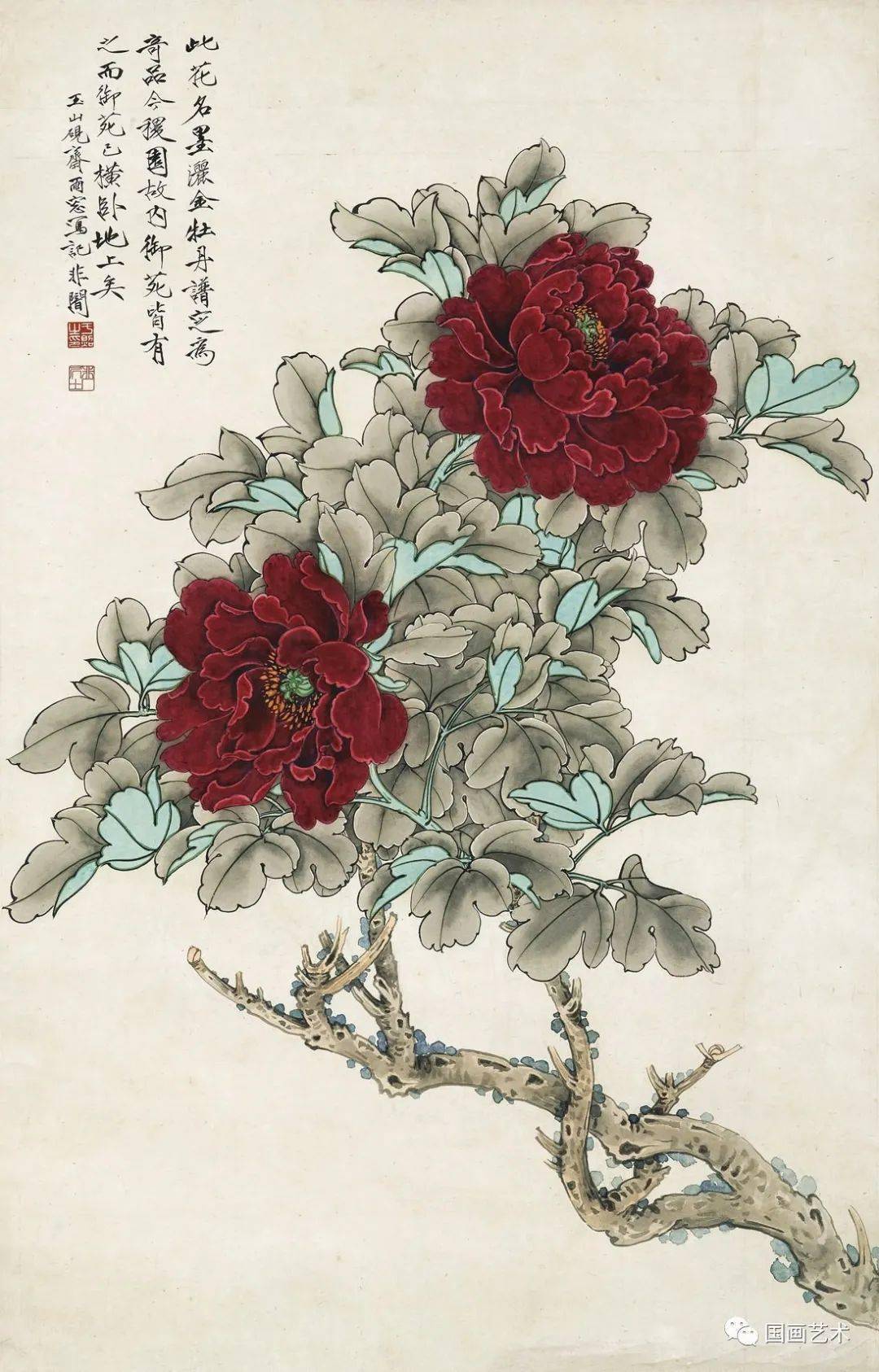 清透雅致于非闇工笔花鸟作品欣赏