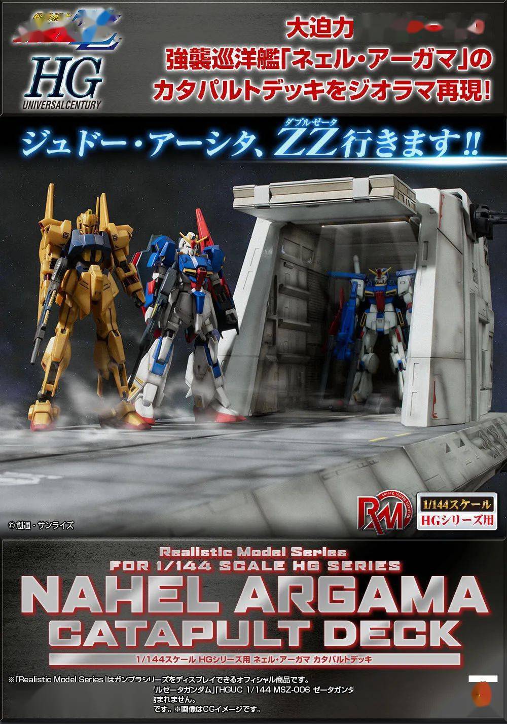 新品：MegaHouse RMS 1/144 ZZ高达拟阿伽玛号弹射甲板_手机搜狐网